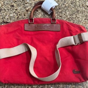 Dooney & Bourke Red Canvas Dome Tote